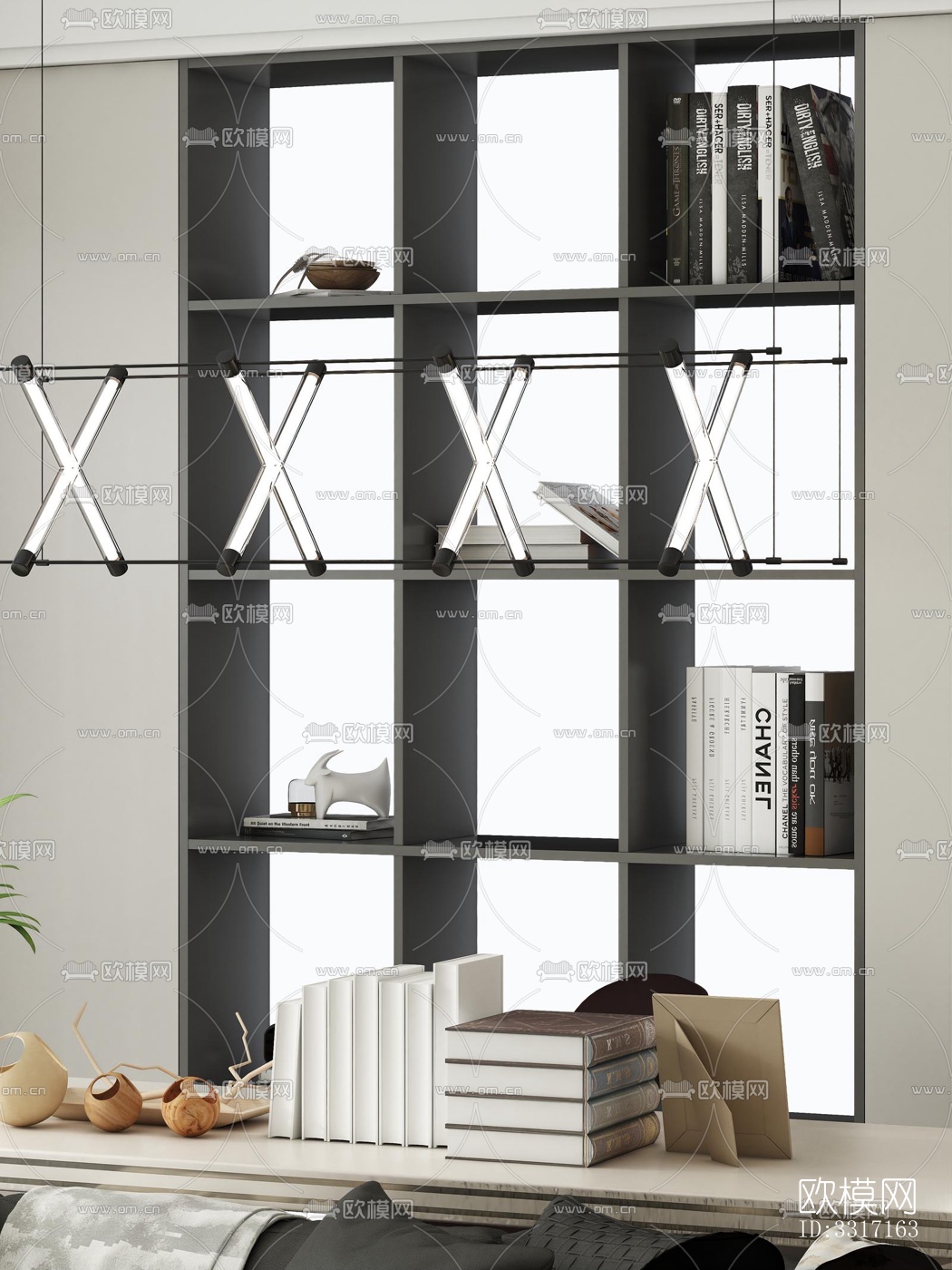 现代客厅效果图下载（渲染图3）