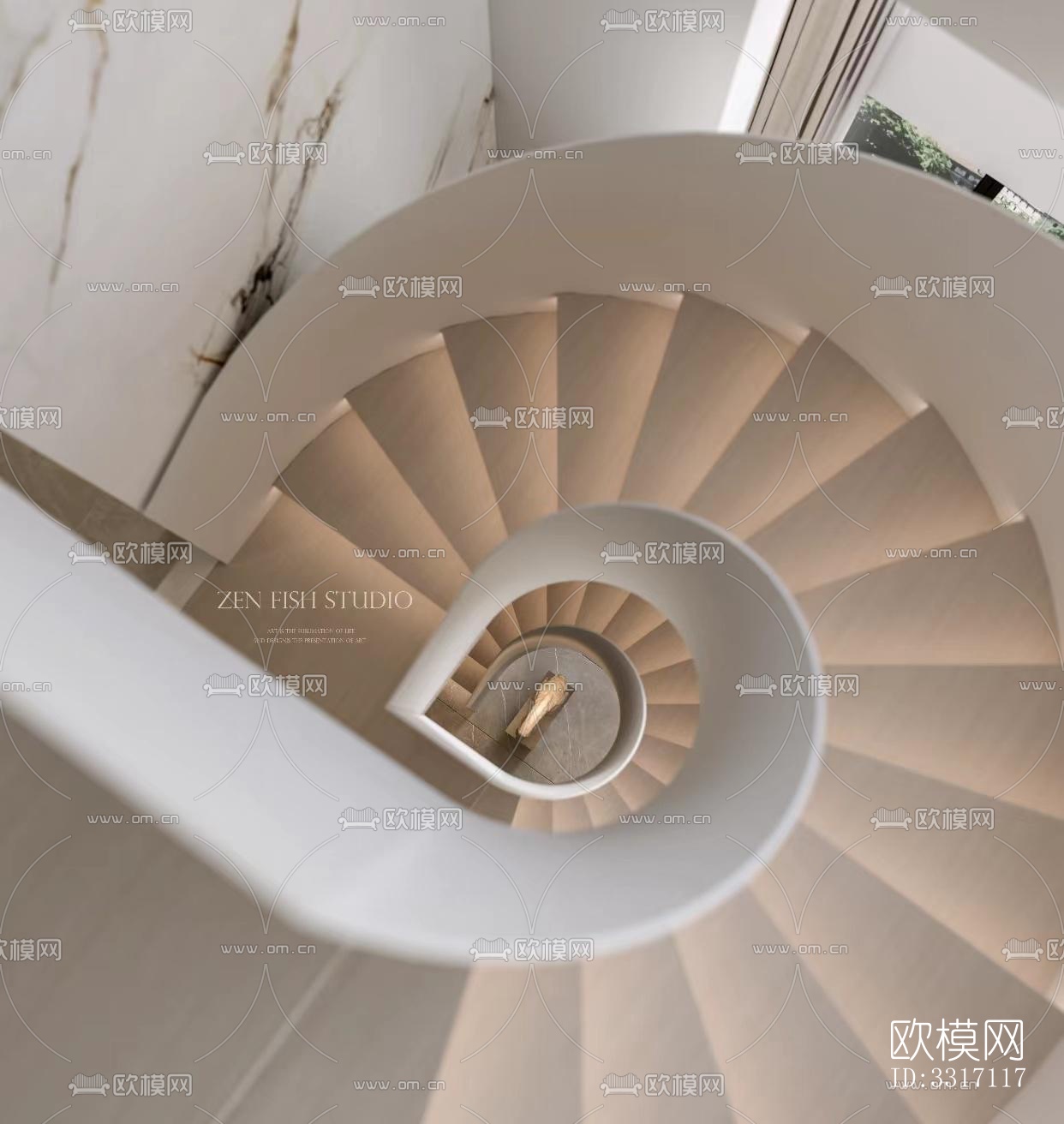 现代客厅效果图下载（渲染图4）