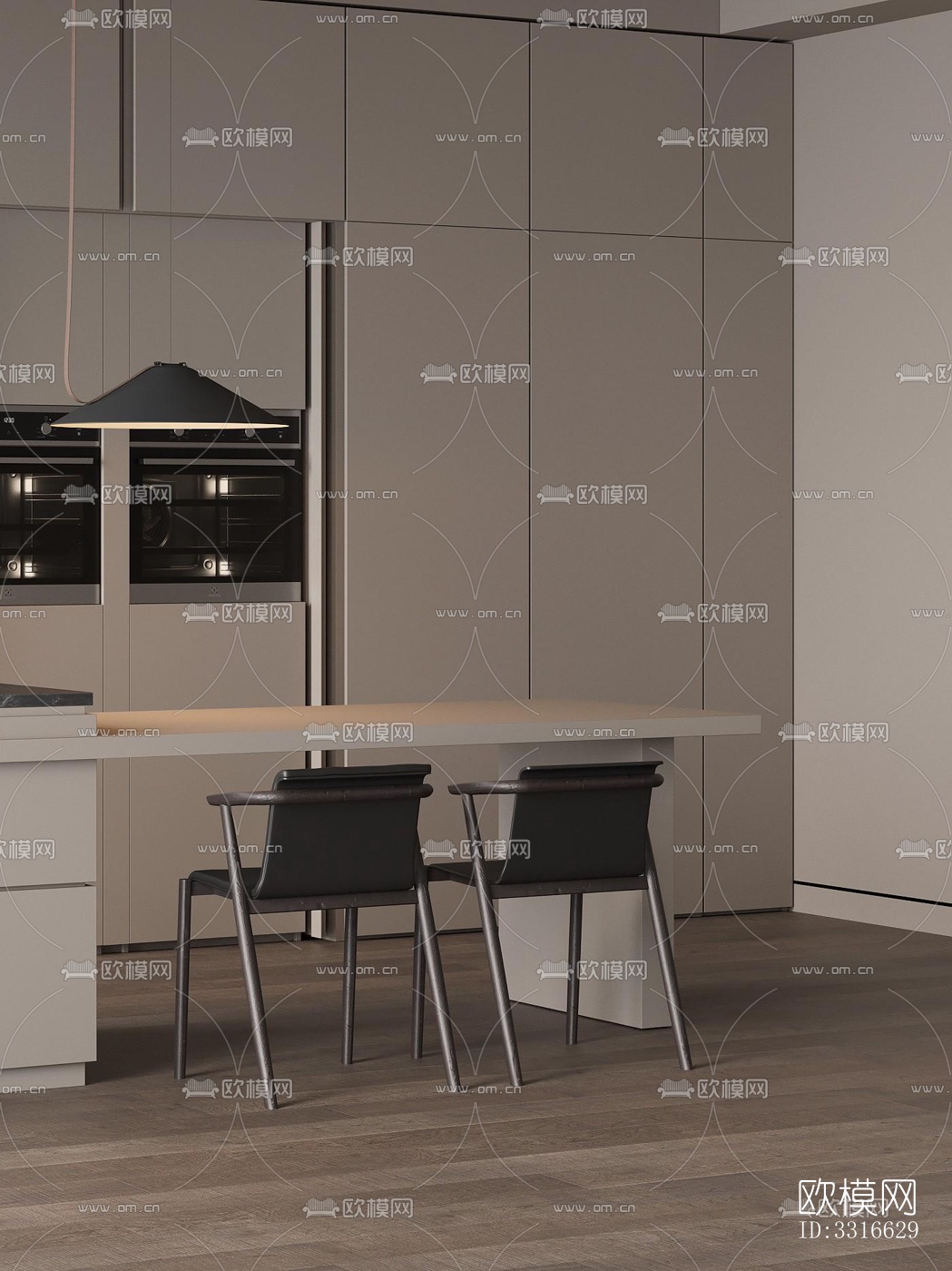 现代客厅效果图下载（渲染图3）