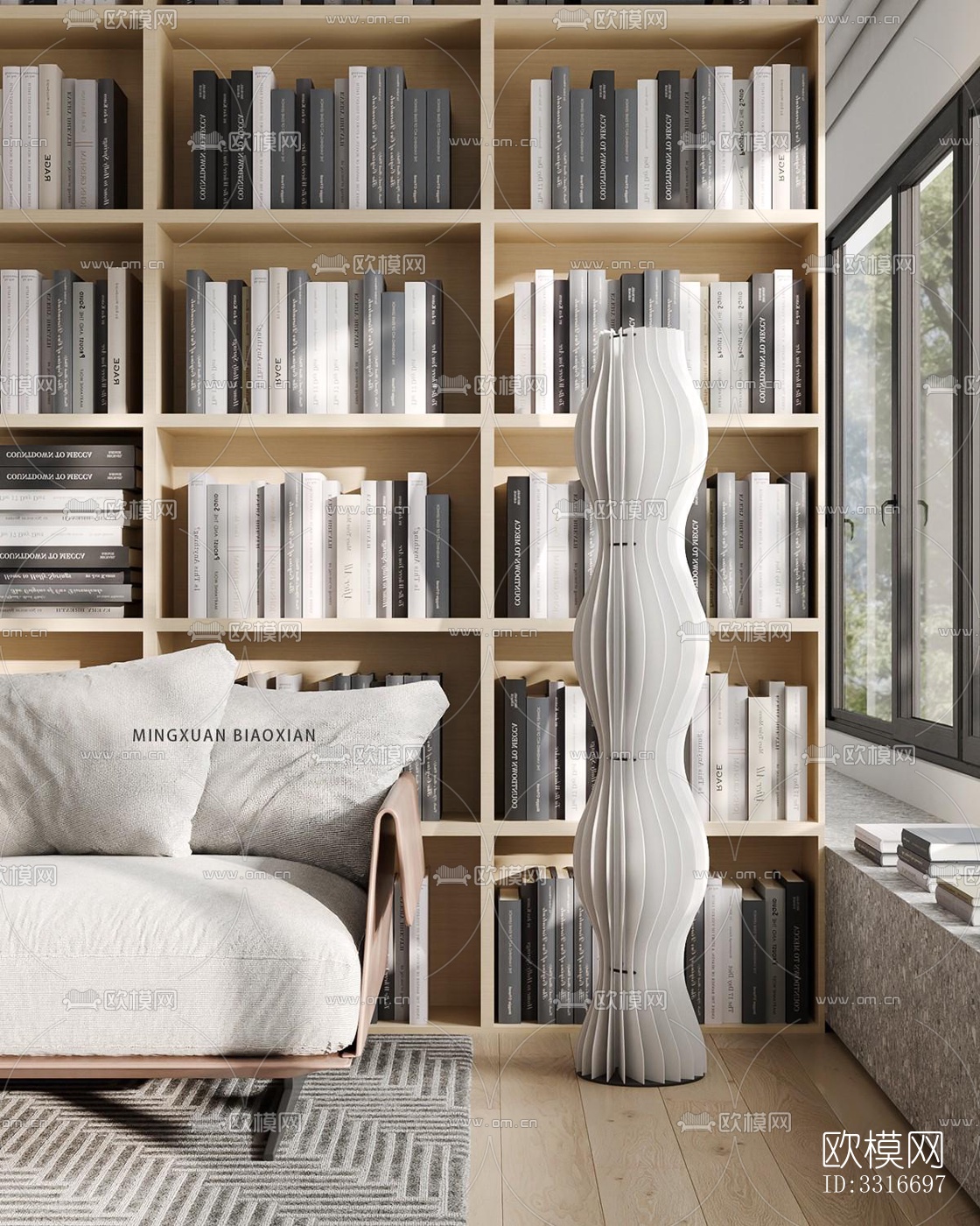 现代客厅效果图下载（渲染图3）