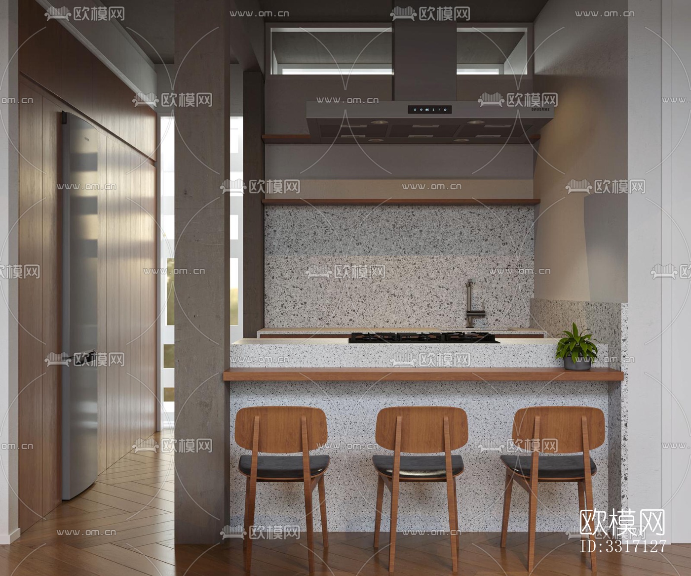 现代客厅效果图下载（渲染图5）