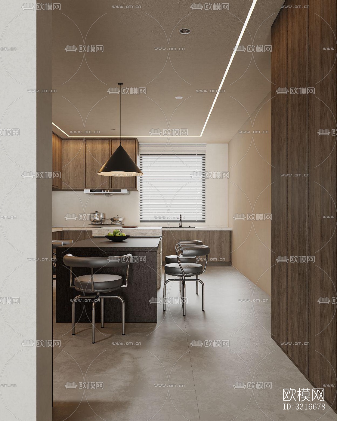 现代客厅效果图下载（渲染图6）