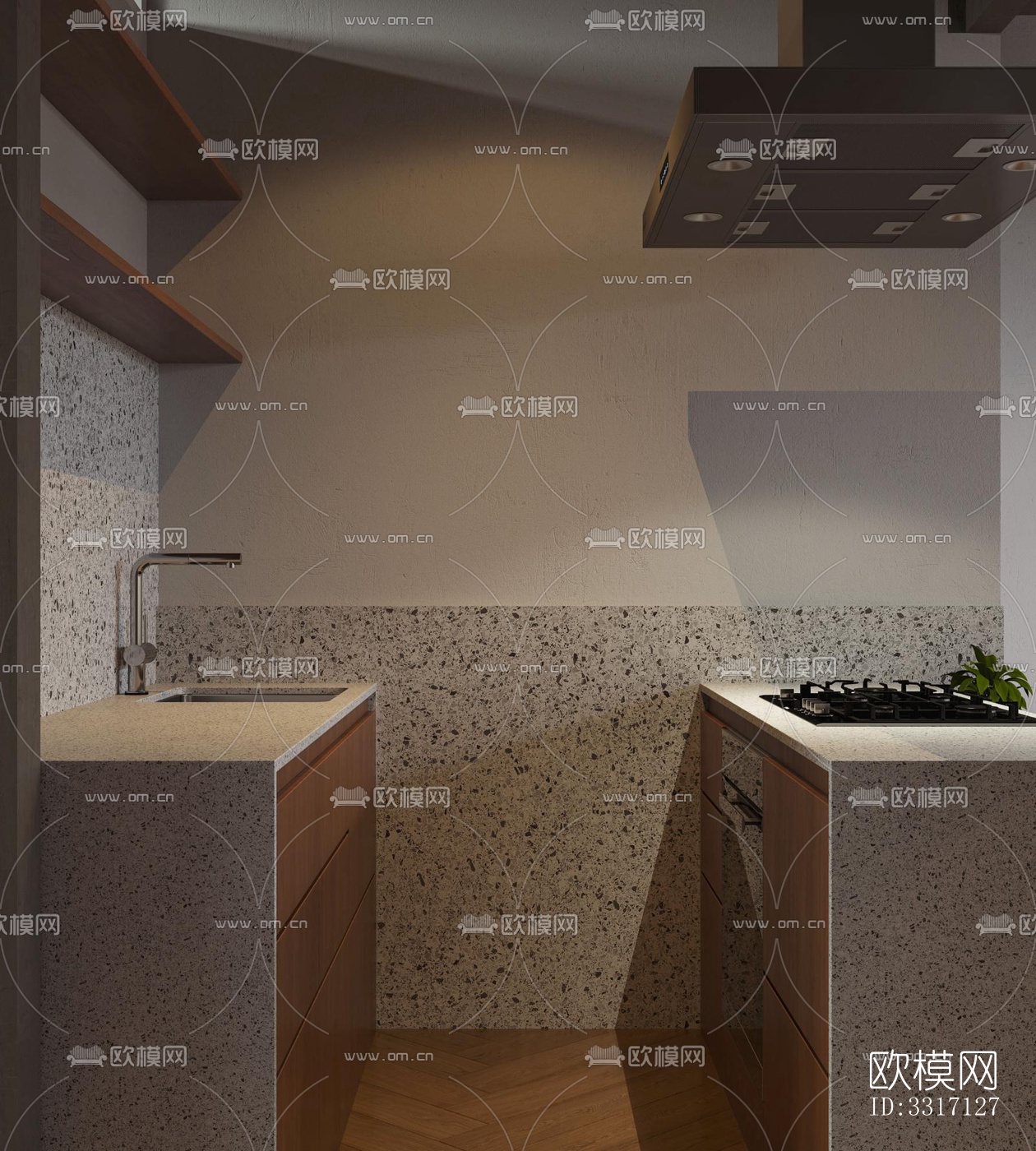 现代客厅效果图下载（渲染图3）