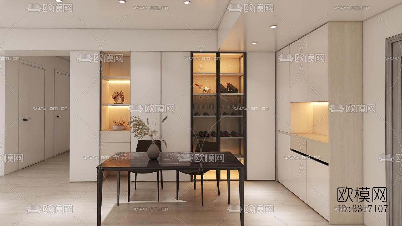 现代客厅效果图下载（渲染图1）