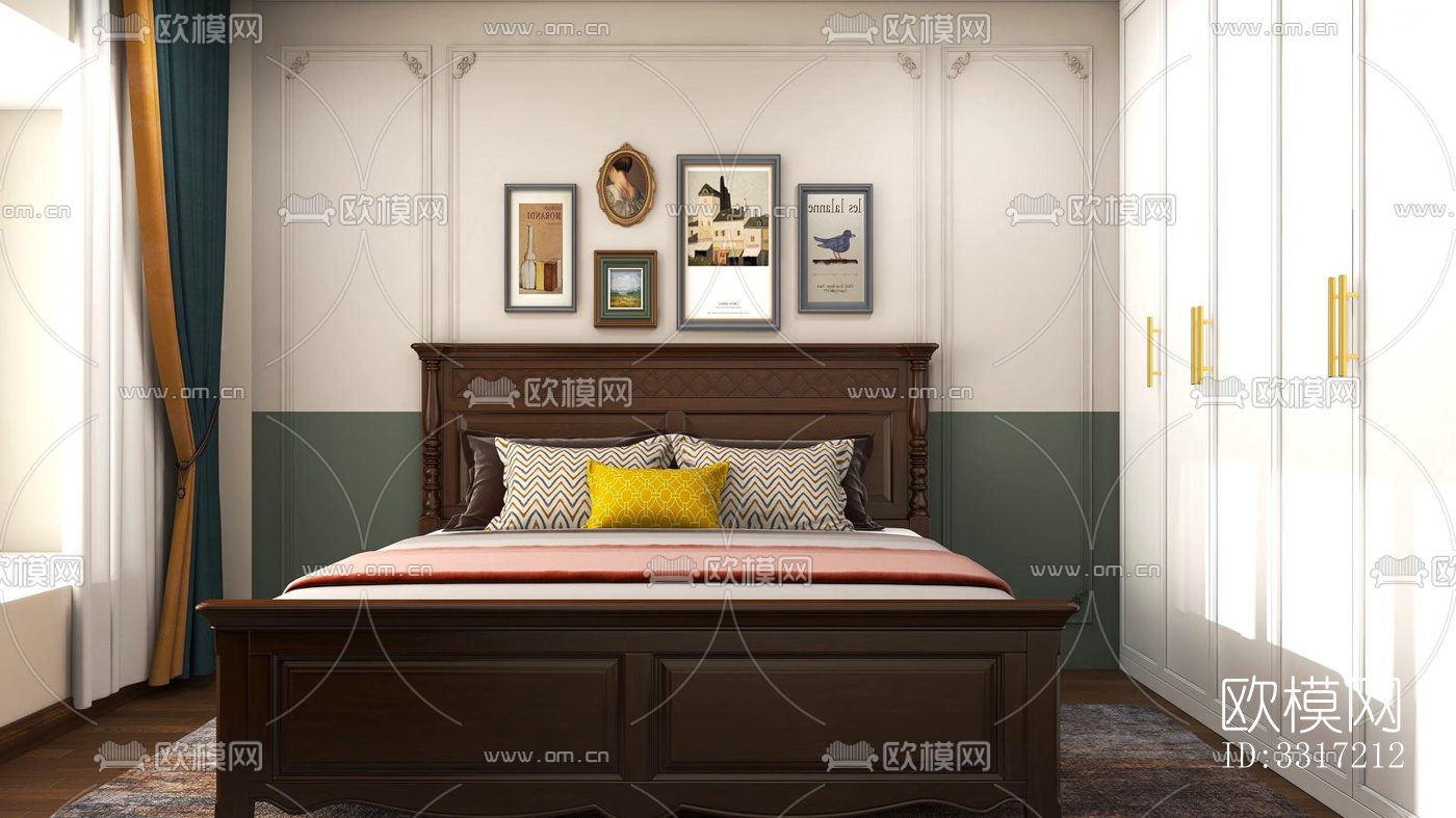 现代客厅效果图下载（渲染图5）