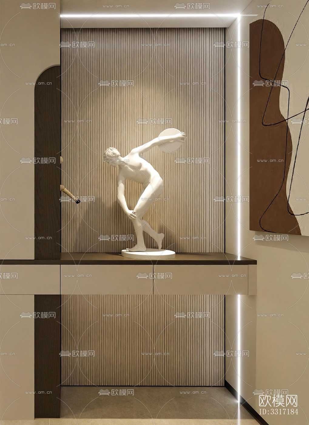 现代客厅效果图下载（渲染图1）