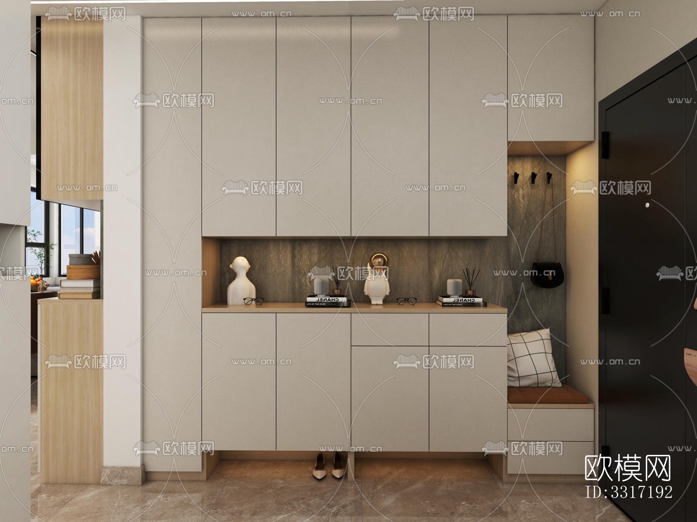 现代客厅效果图下载（渲染图9）