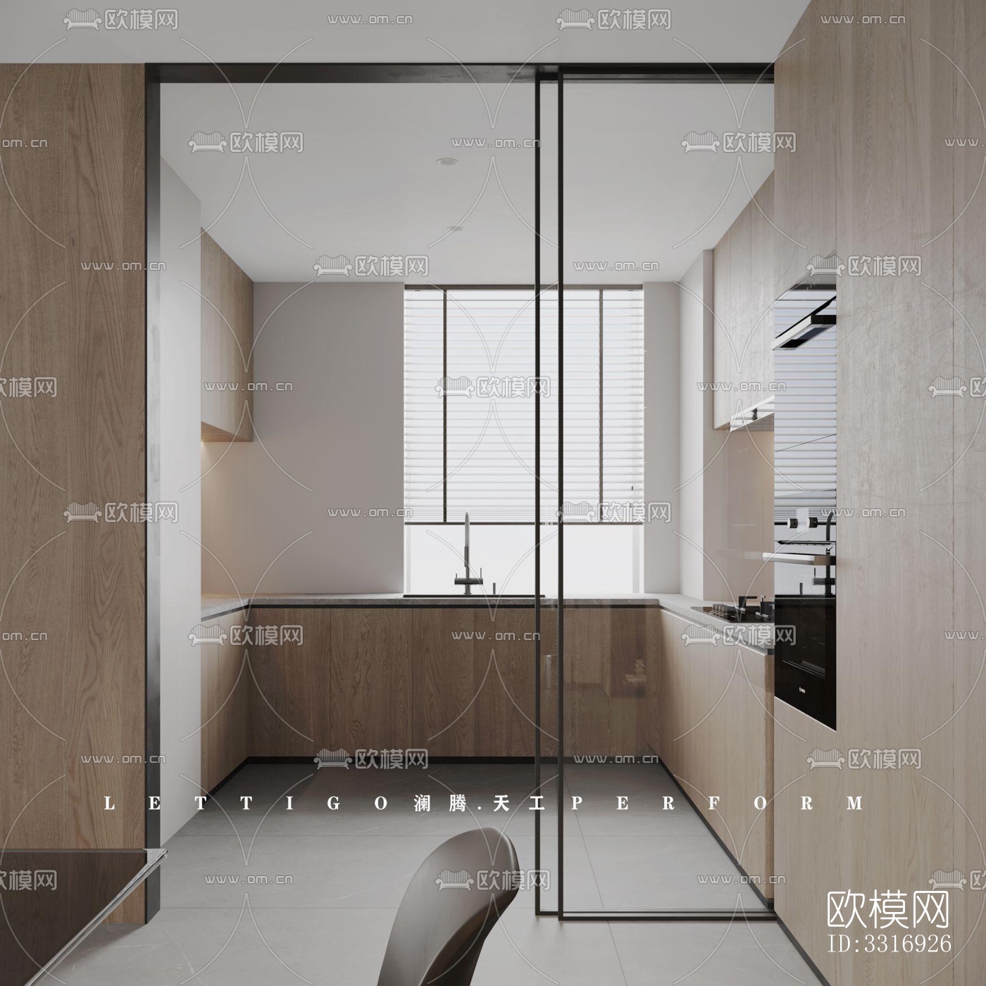 现代客厅效果图下载（渲染图7）