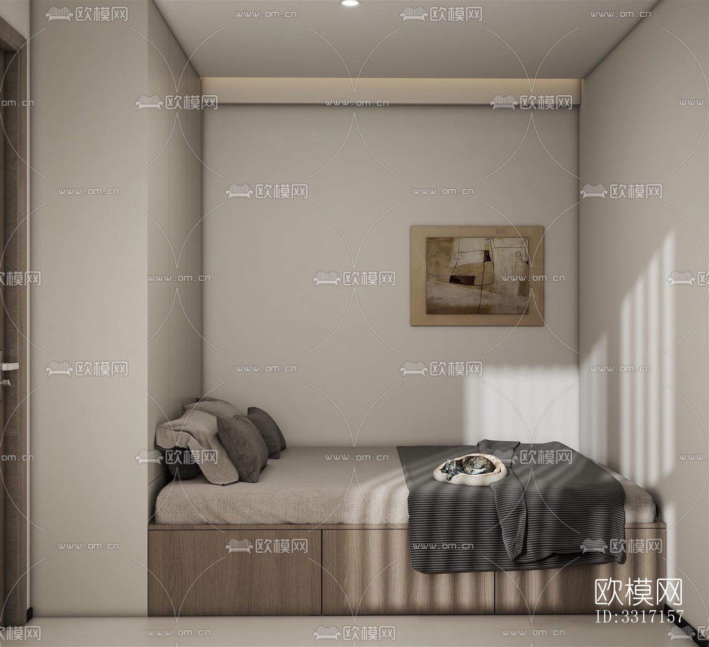 现代客厅效果图下载（渲染图5）