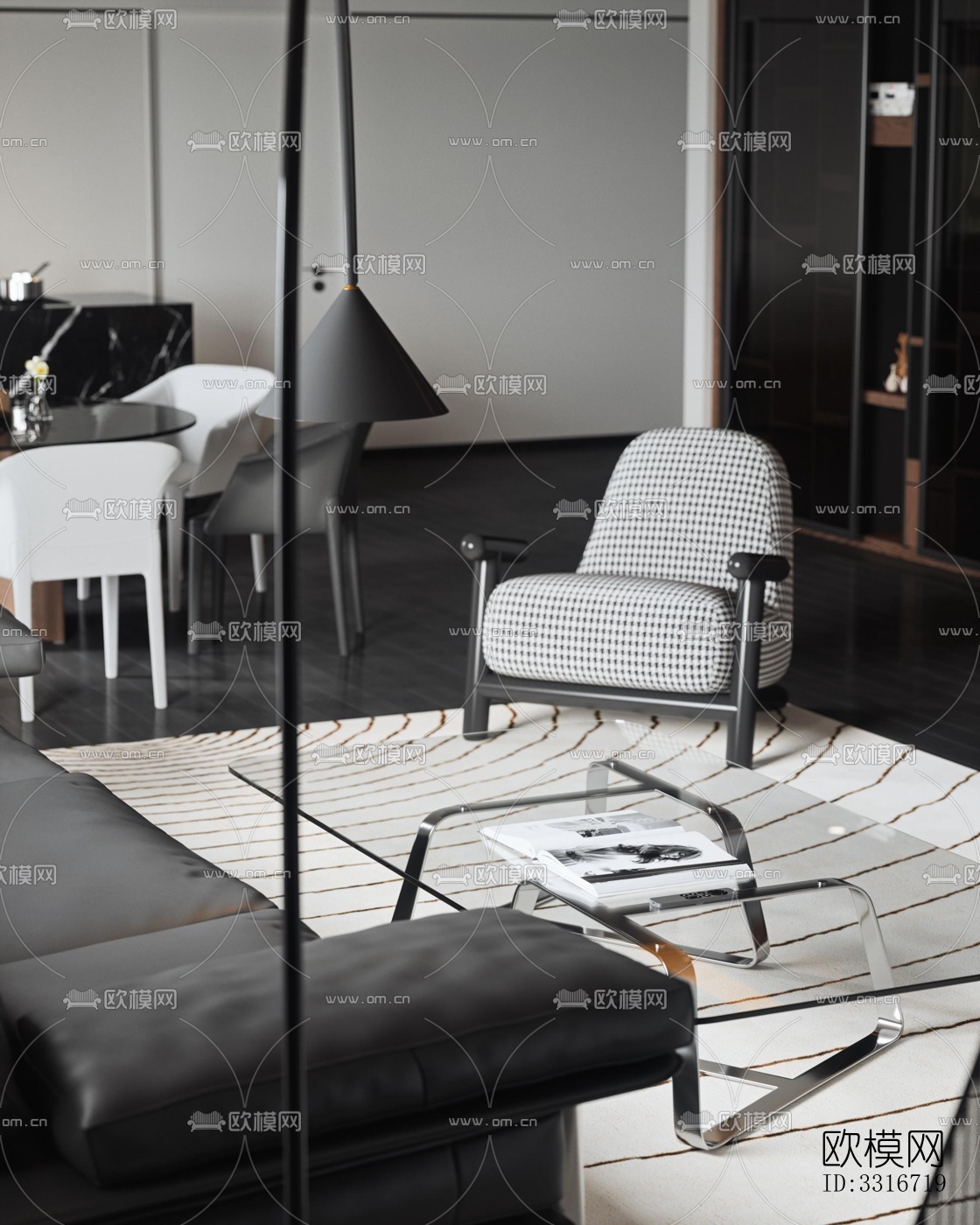 现代客厅效果图下载（渲染图18）