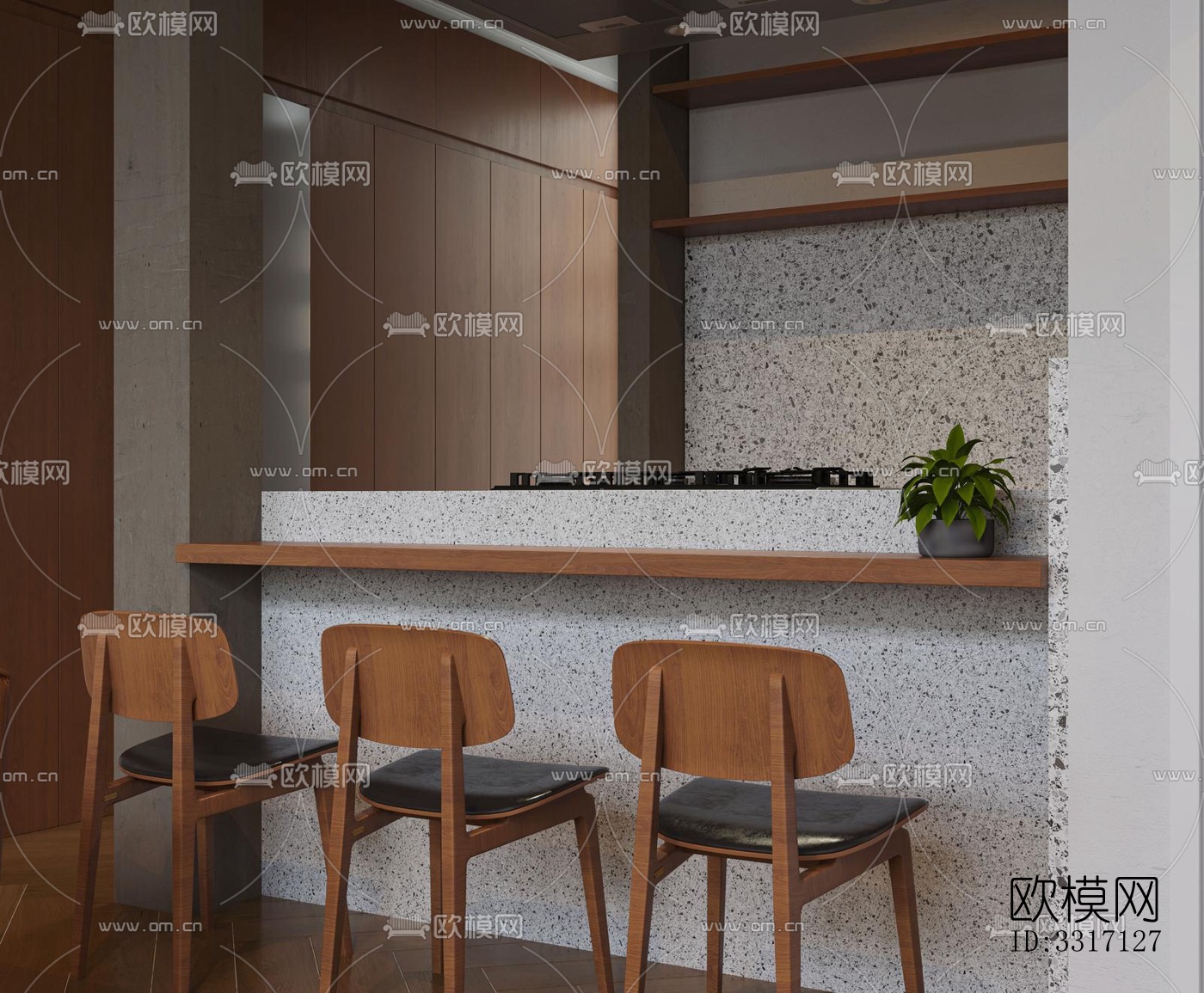 现代客厅效果图下载（渲染图9）