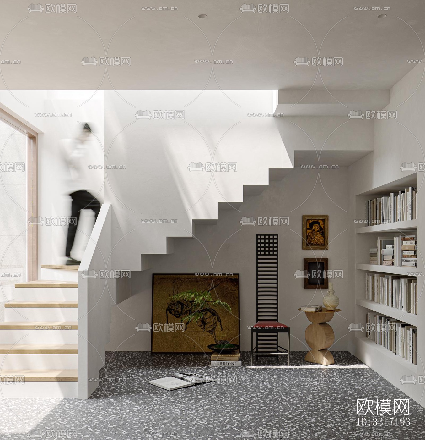 现代客厅效果图下载（渲染图17）