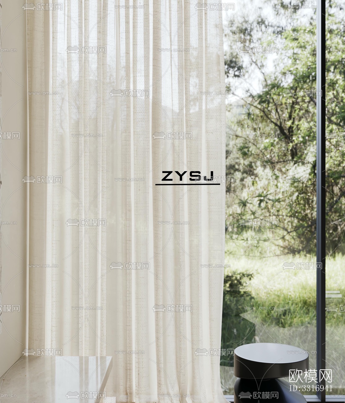 现代客厅效果图下载（渲染图5）