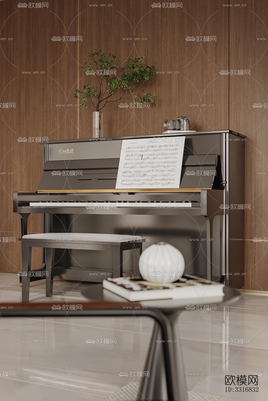 现代客厅效果图下载（渲染图7）