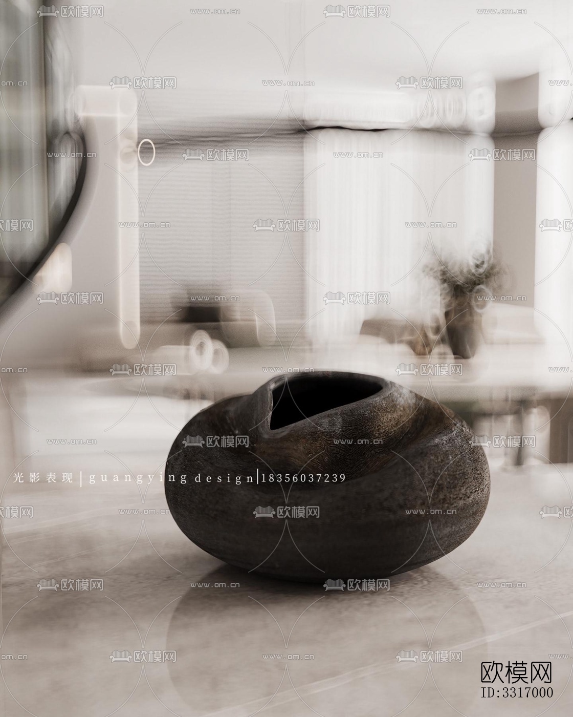 现代客厅效果图下载（渲染图7）