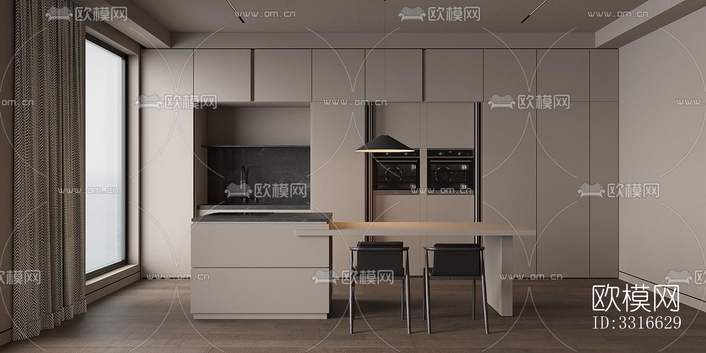 现代客厅效果图下载（渲染图12）