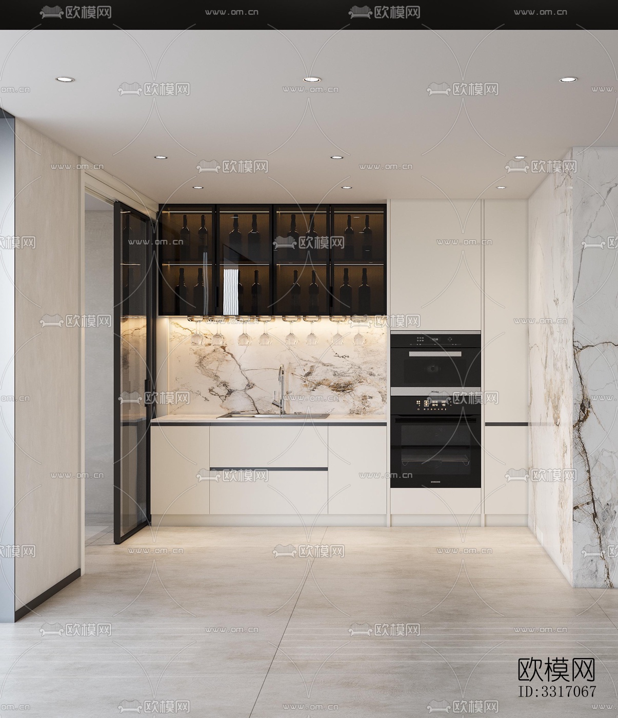 现代客厅效果图下载（渲染图5）