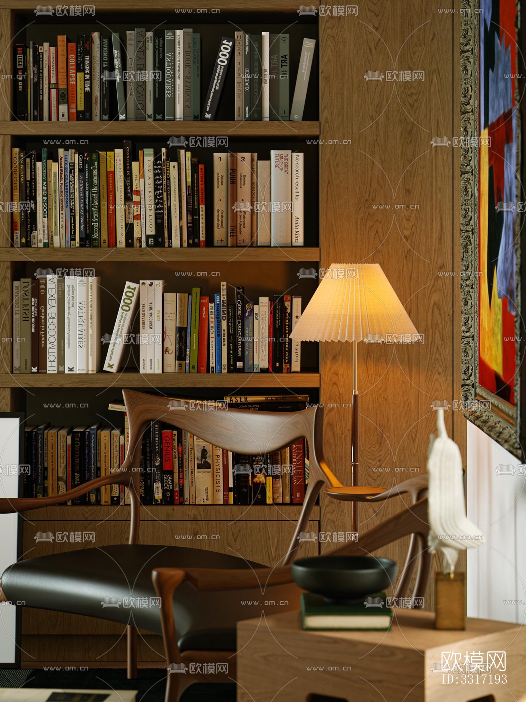 现代客厅效果图下载（渲染图4）