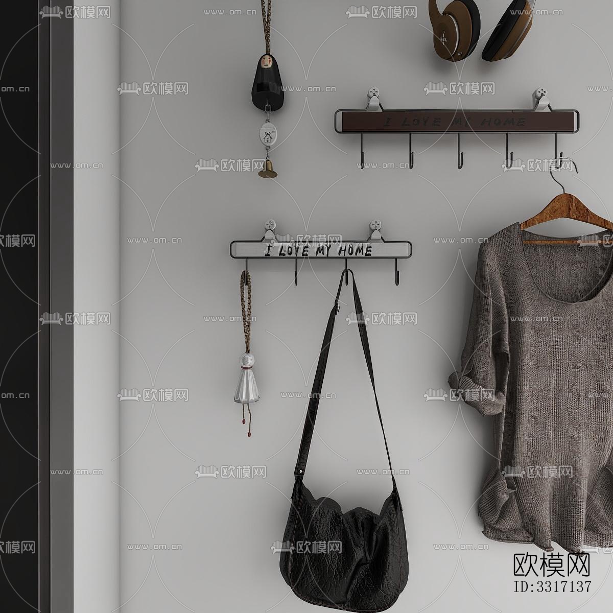 现代客厅效果图下载（渲染图4）