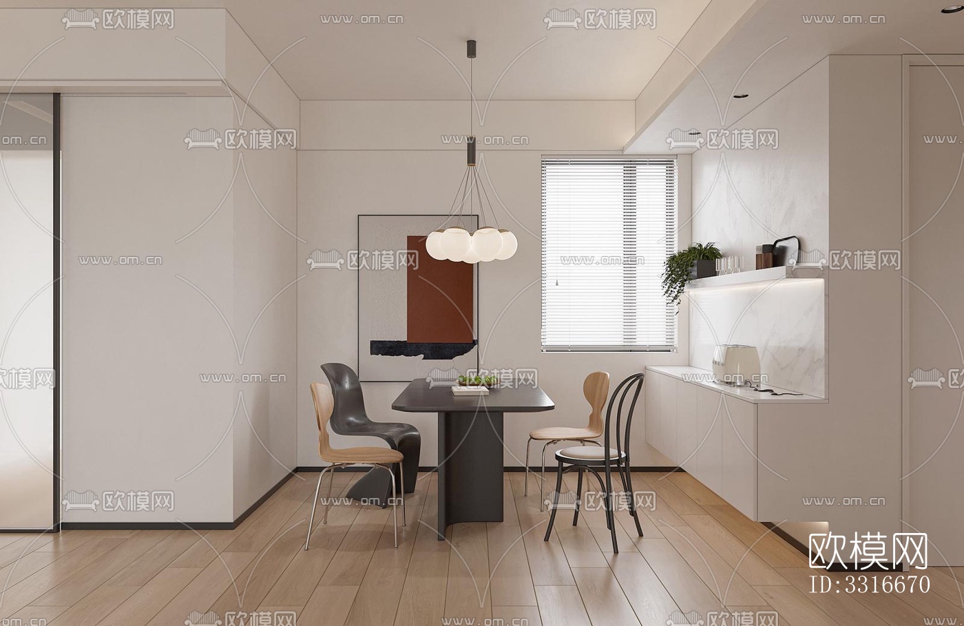 现代客厅效果图下载（渲染图9）