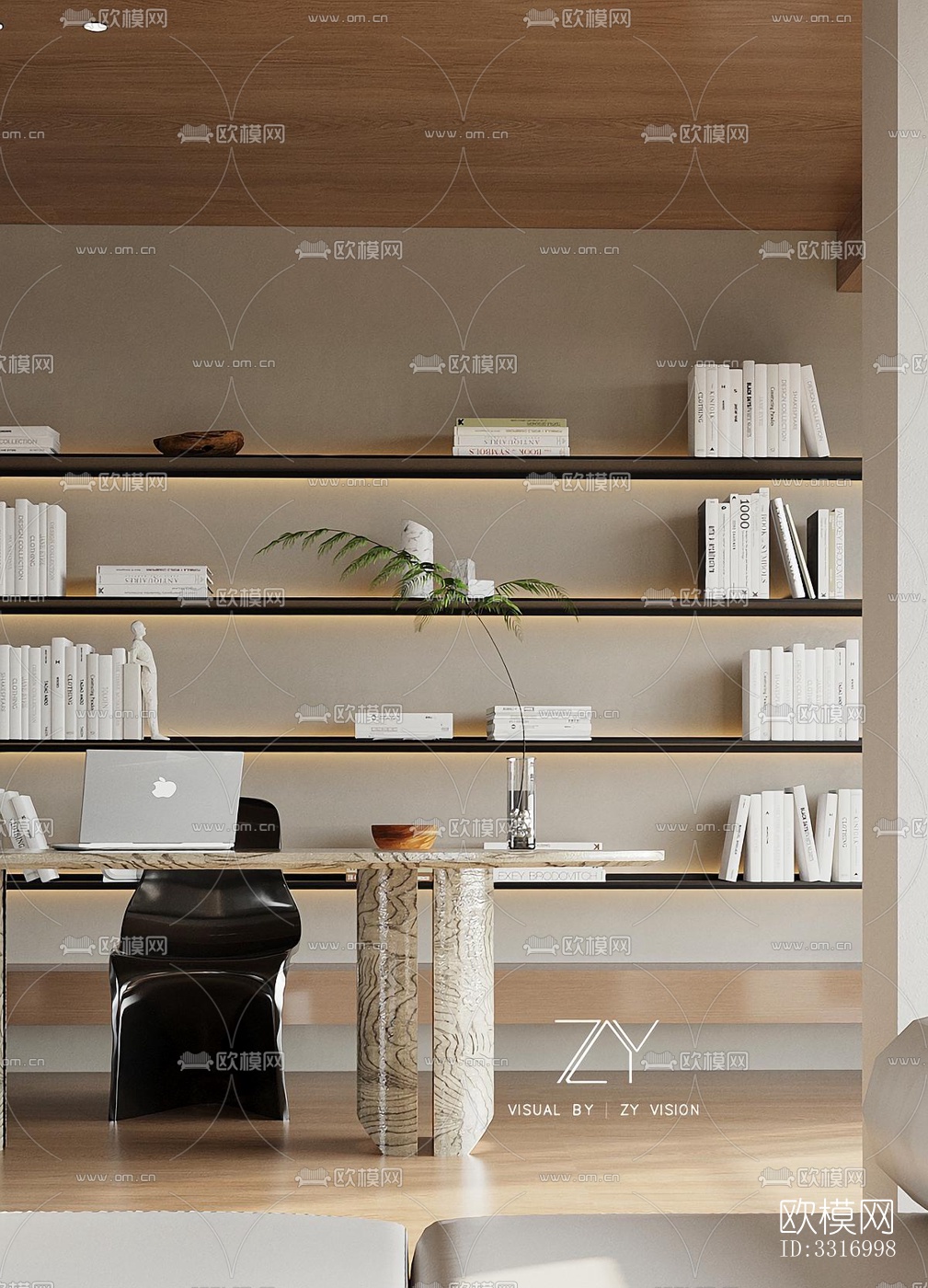 现代客厅效果图下载（渲染图8）