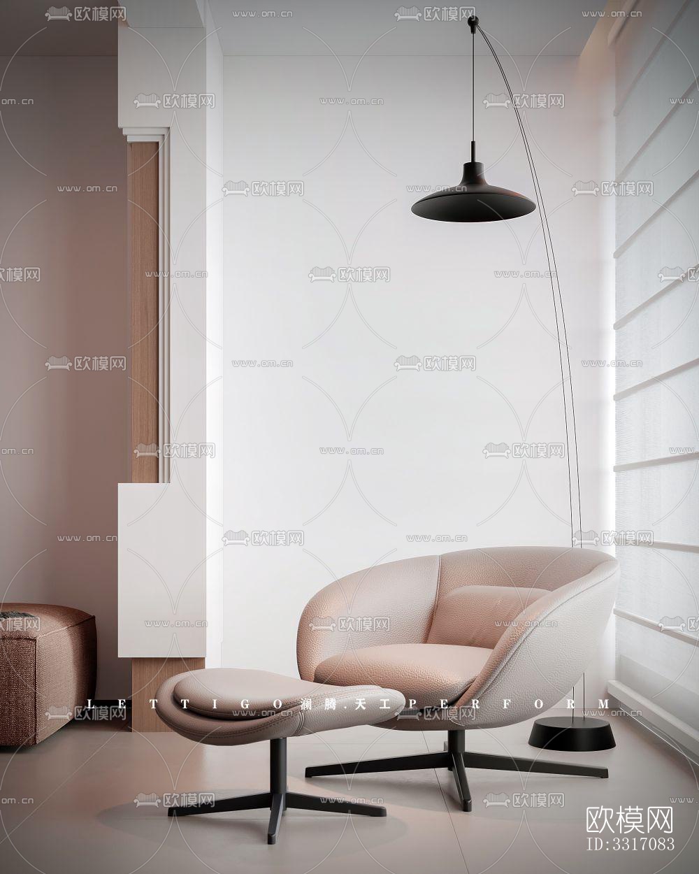 现代客厅效果图下载（渲染图6）