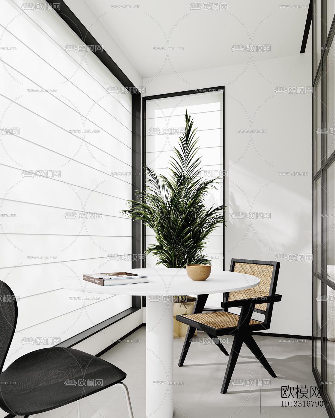 现代客厅效果图下载（渲染图4）