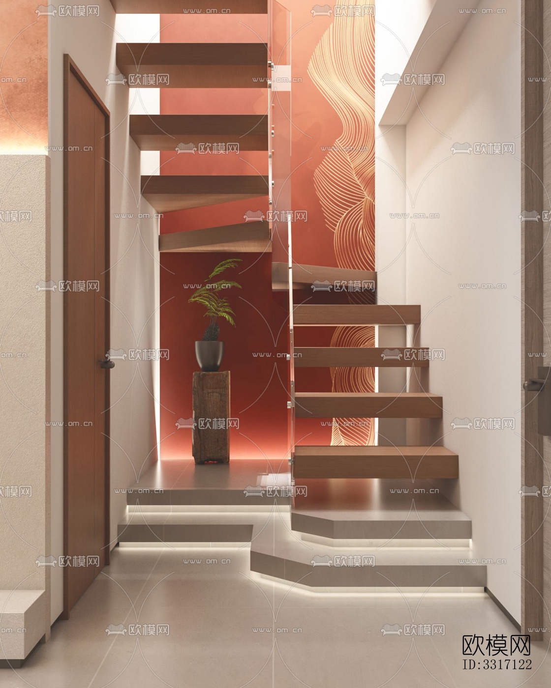 现代客厅效果图下载（渲染图2）