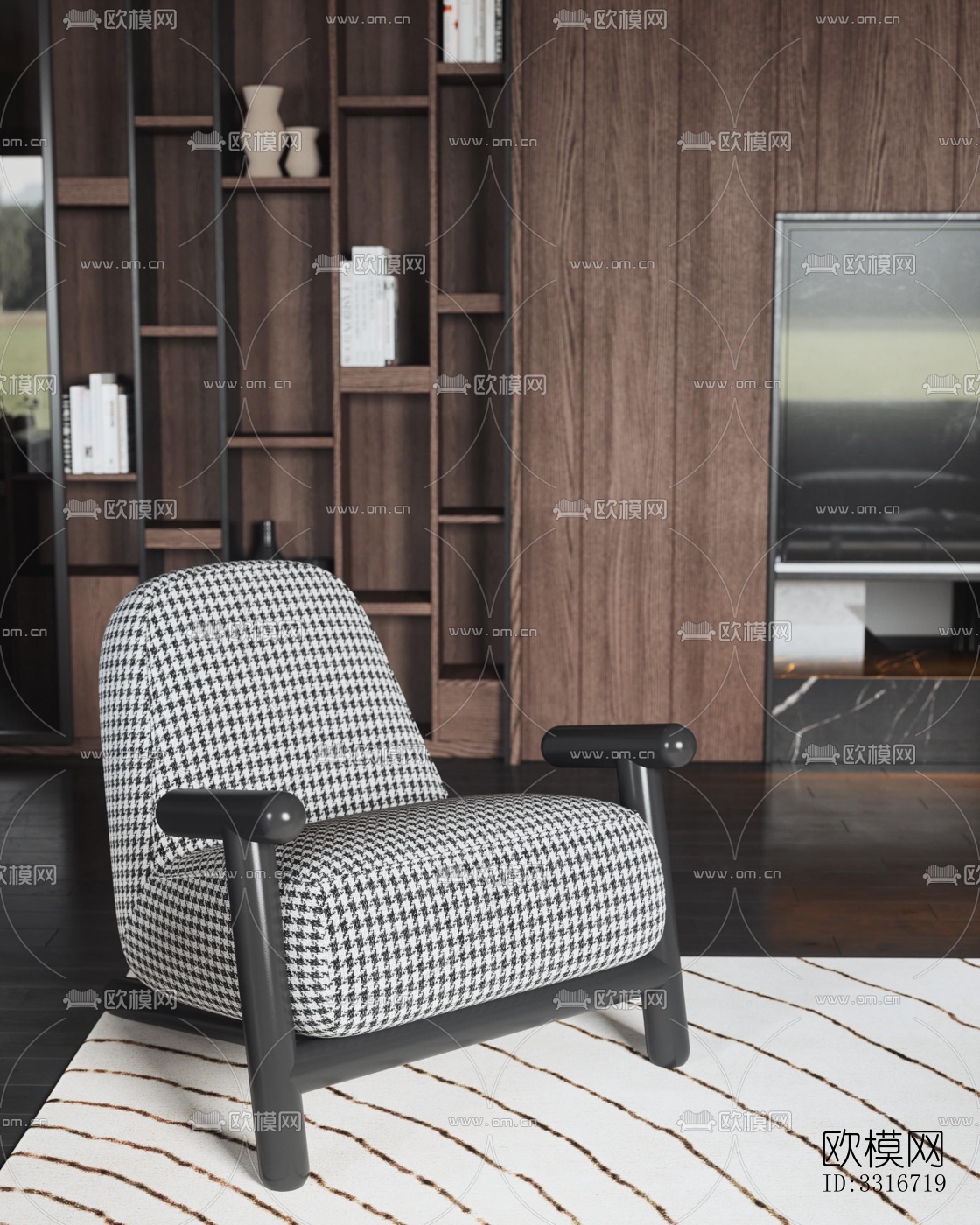 现代客厅效果图下载（渲染图17）