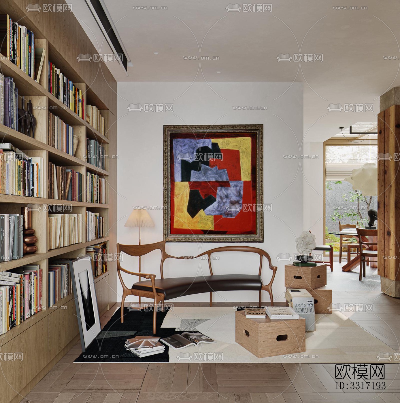 现代客厅效果图下载（渲染图10）