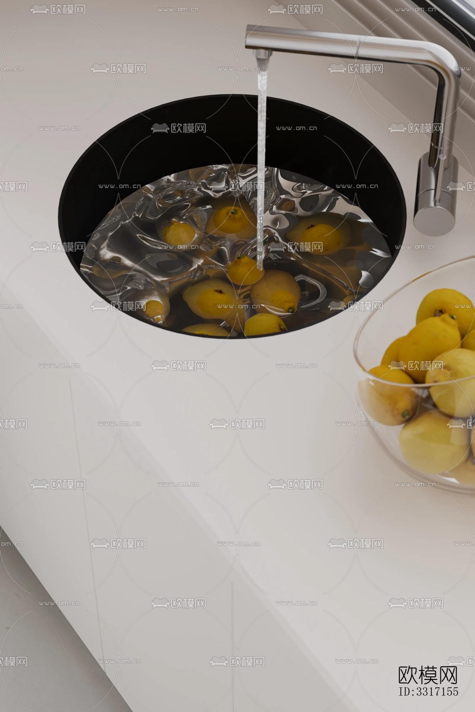 现代客厅效果图下载（渲染图2）