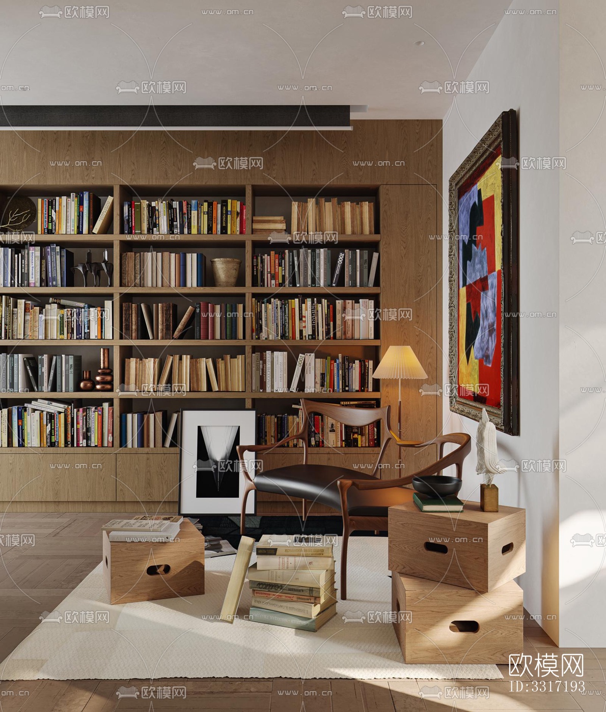 现代客厅效果图下载（渲染图15）