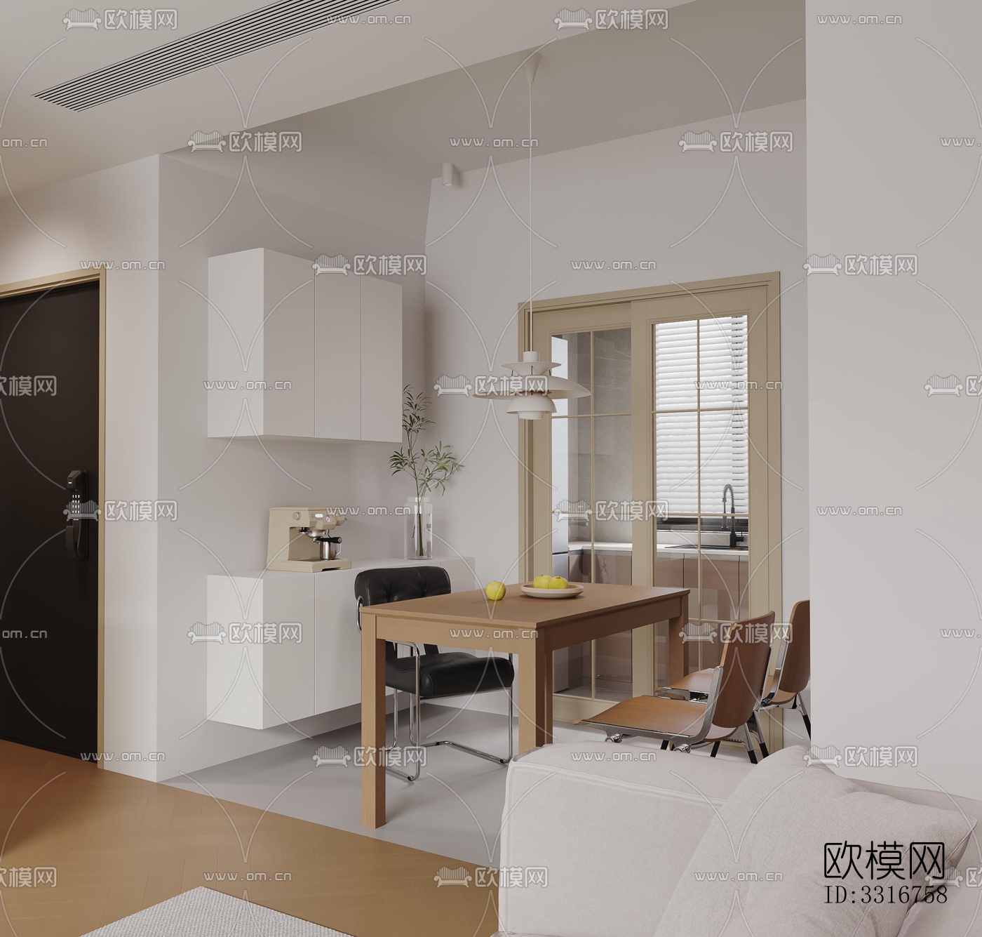 现代客厅效果图下载（渲染图6）