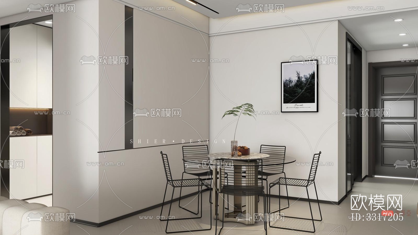 现代客厅效果图下载（渲染图6）