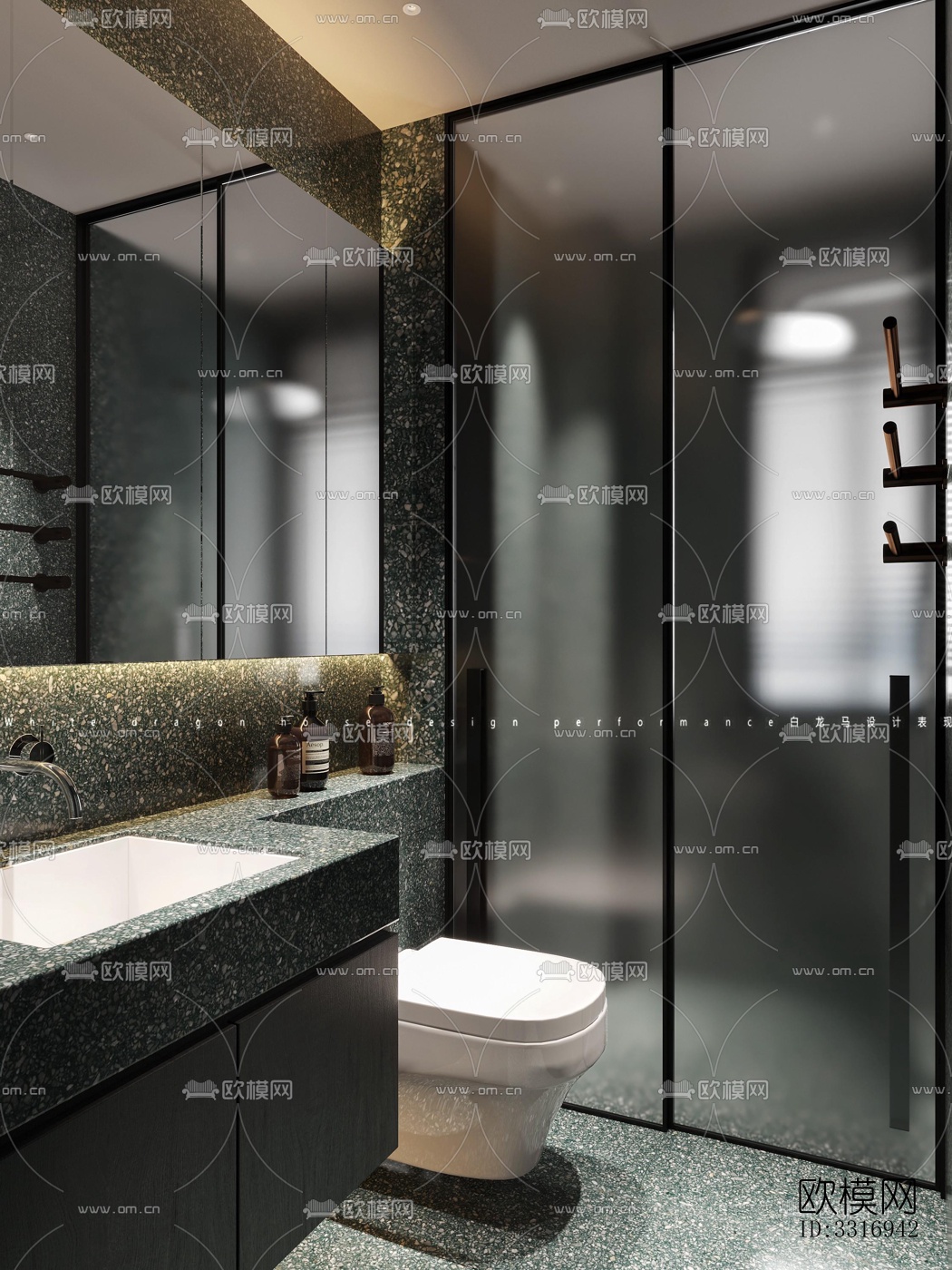 现代客厅效果图下载（渲染图2）