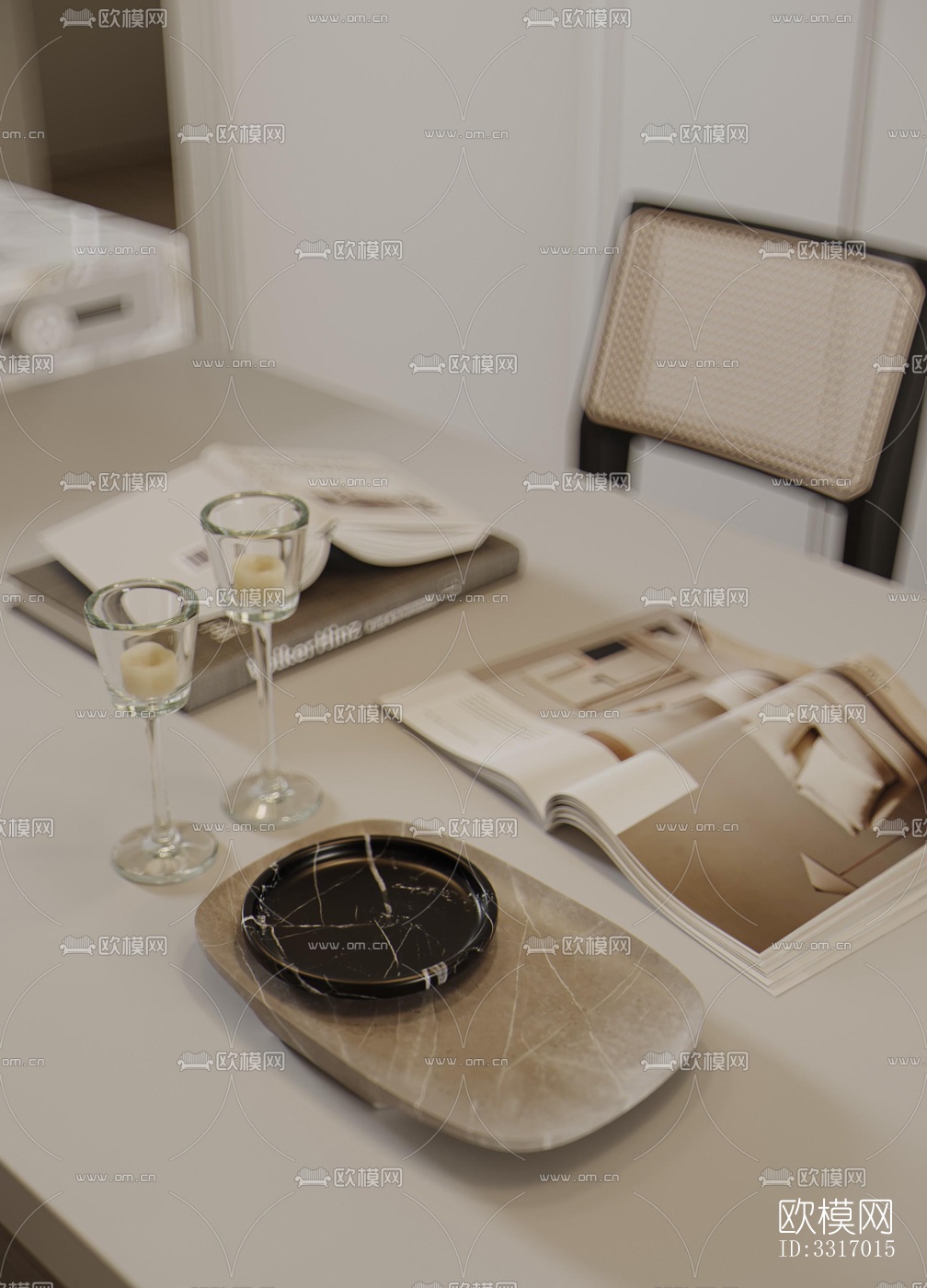 现代客厅效果图下载（渲染图7）