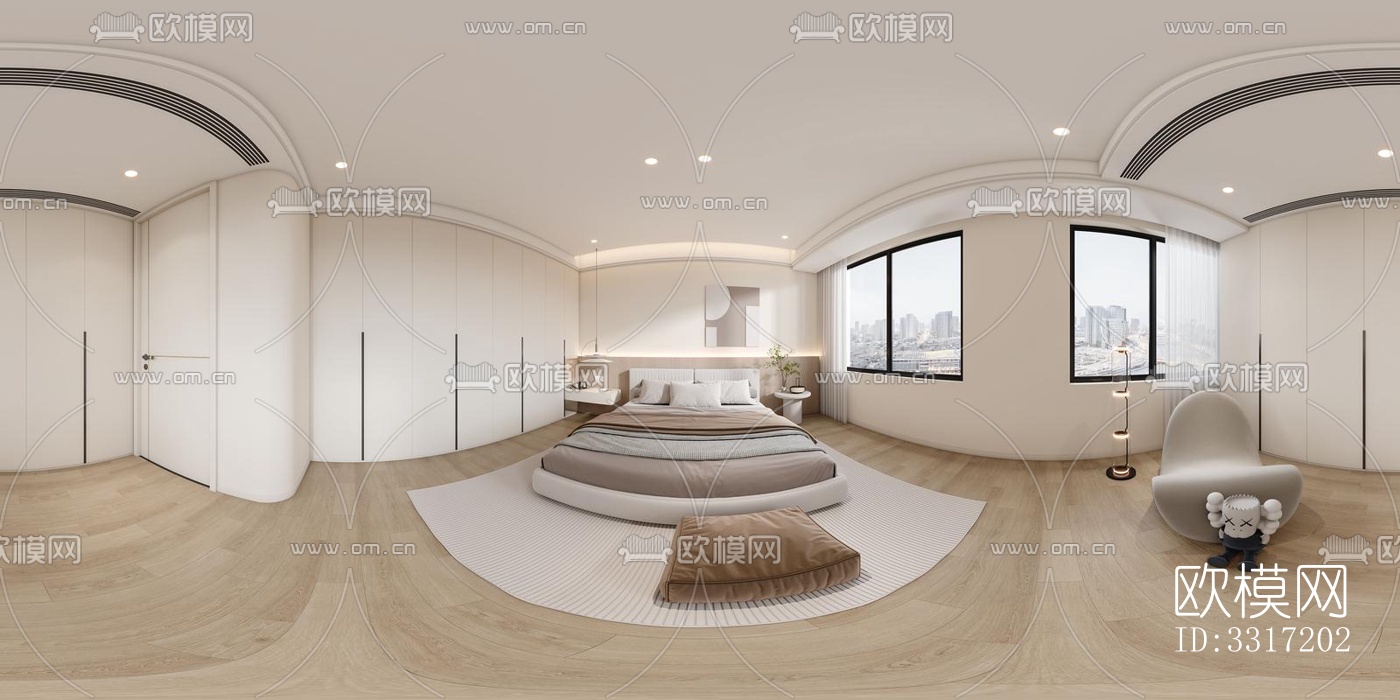 现代客厅效果图下载（渲染图2）