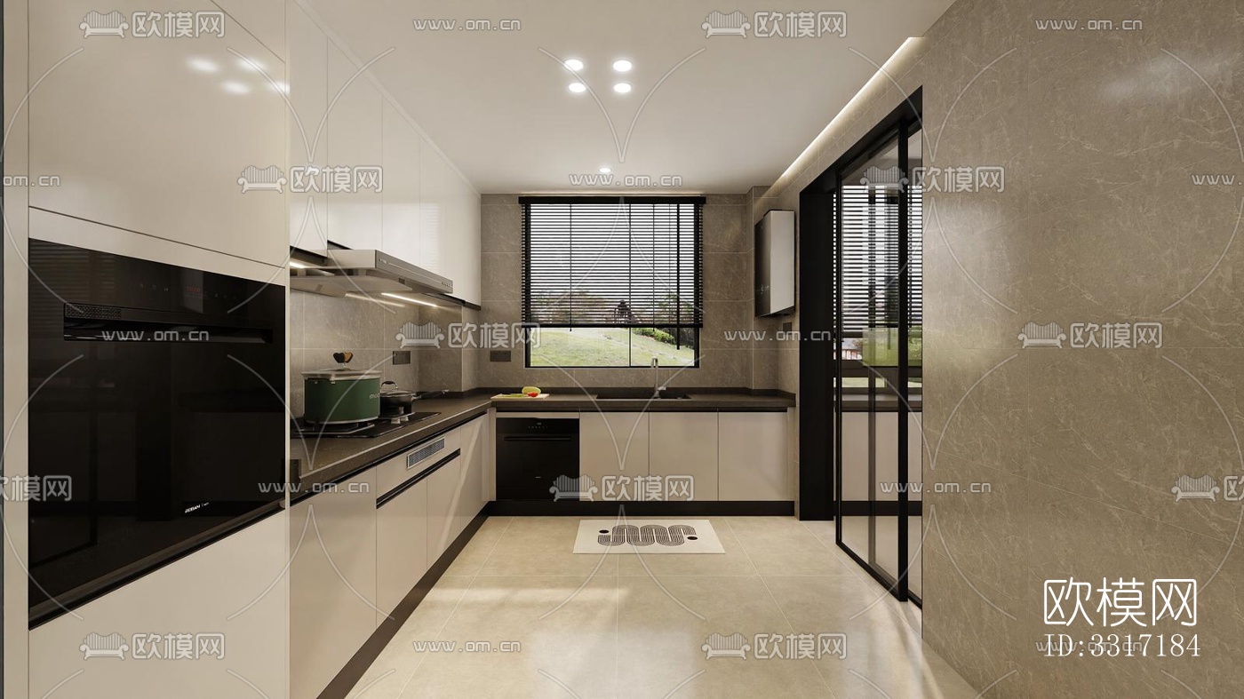 现代客厅效果图下载（渲染图9）