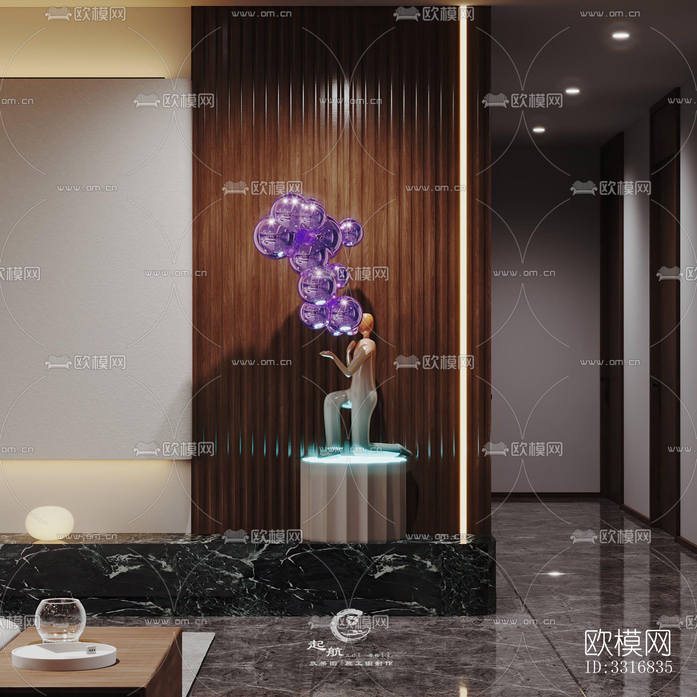 现代客厅效果图下载（渲染图7）