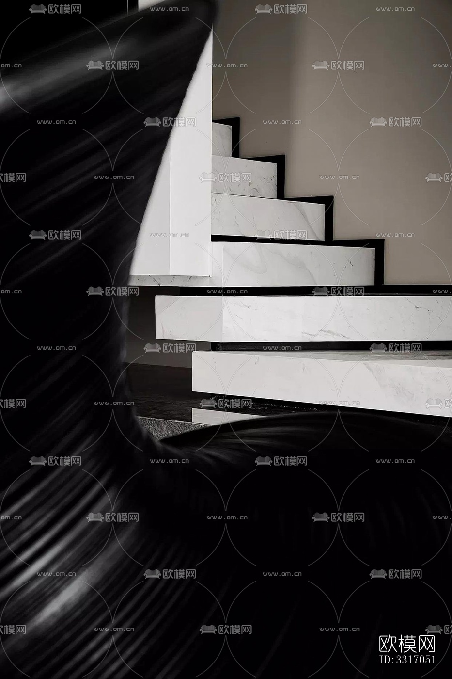 现代客厅效果图下载（渲染图2）