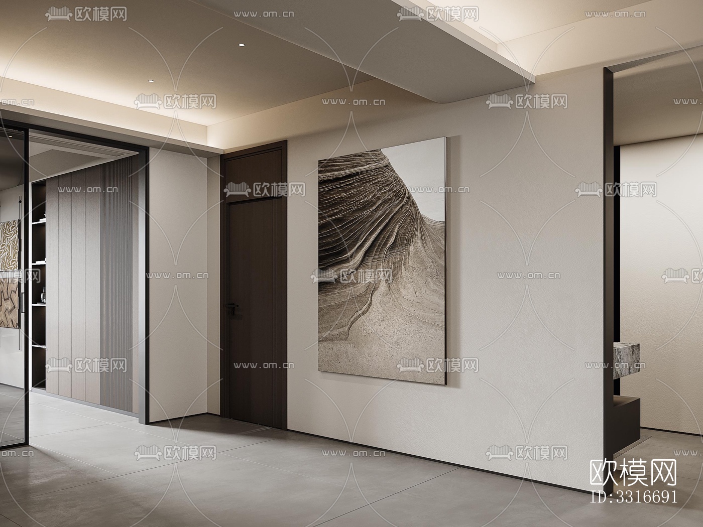 现代客厅效果图下载（渲染图6）