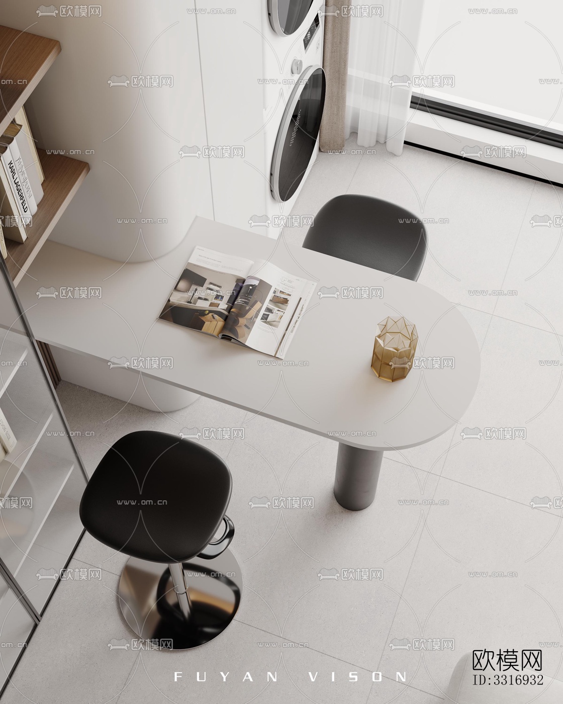 现代客厅效果图下载（渲染图5）