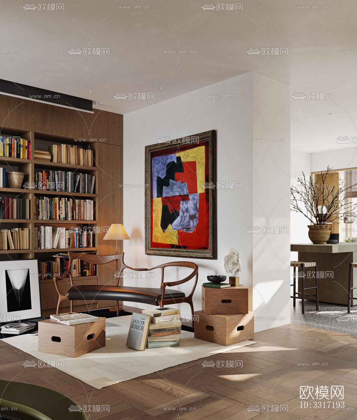 现代客厅效果图下载（渲染图19）