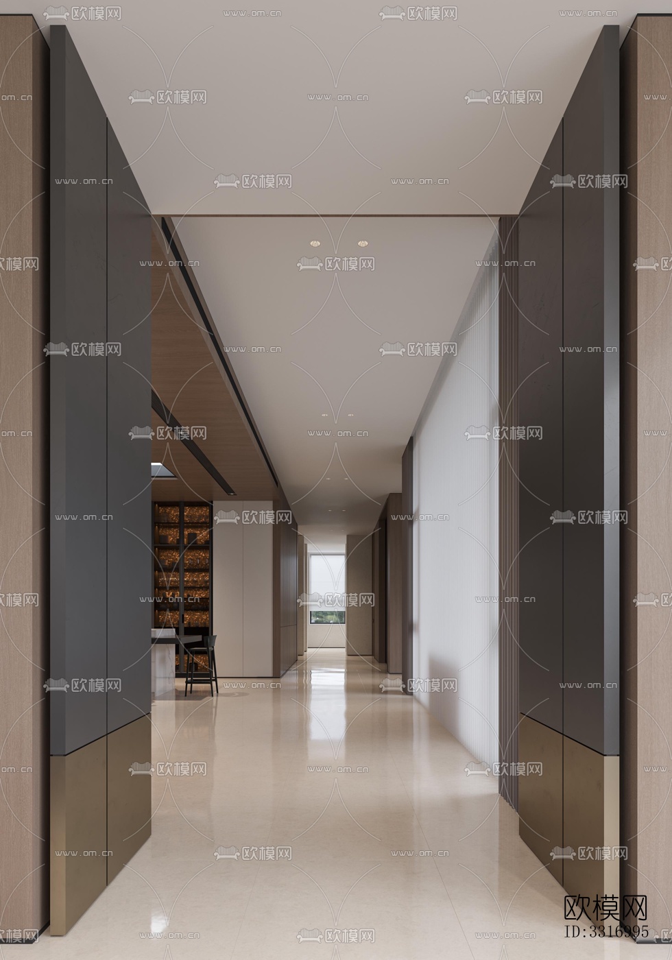 现代客厅效果图下载（渲染图2）