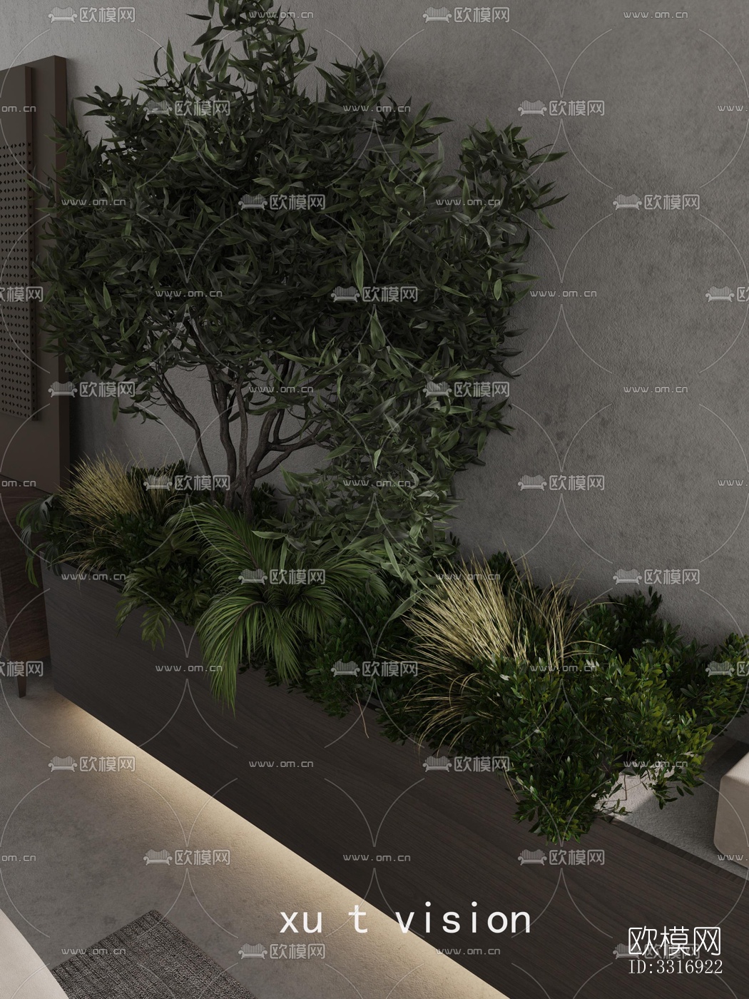 现代客厅效果图下载（渲染图2）