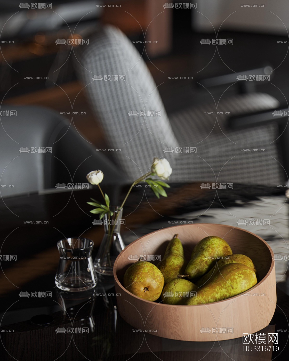 现代客厅效果图下载（渲染图16）