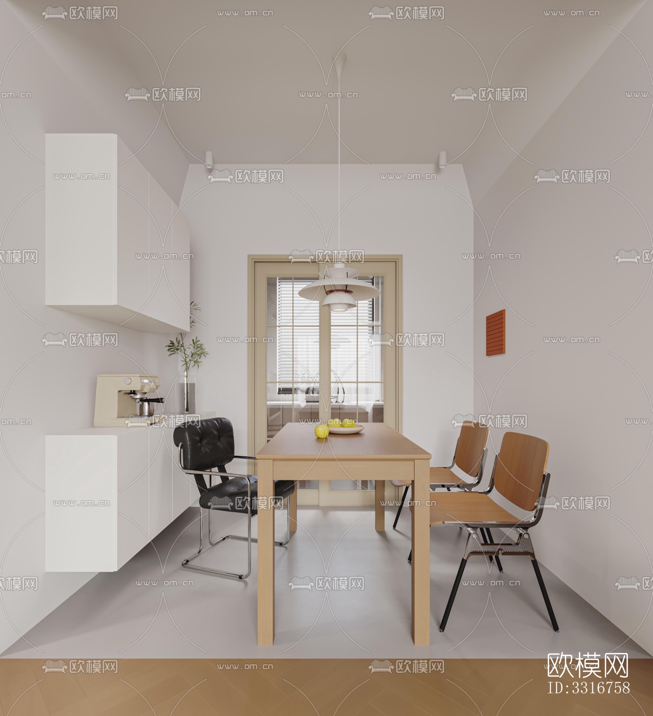 现代客厅效果图下载（渲染图3）