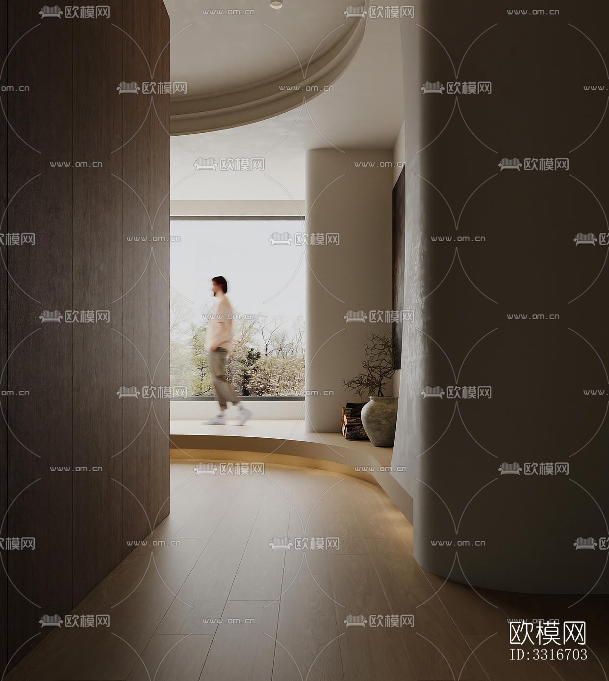 现代客厅效果图下载（渲染图5）