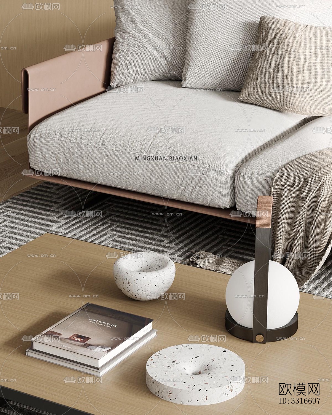 现代客厅效果图下载（渲染图5）