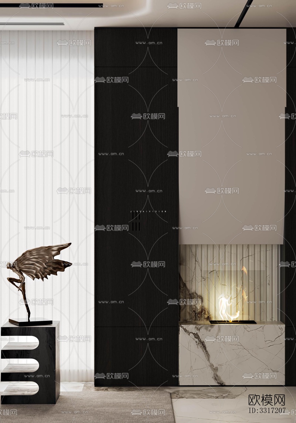 现代客厅效果图下载（渲染图6）